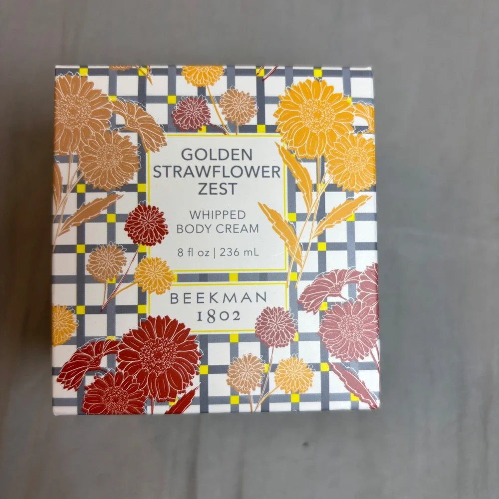 Beekman 1802 Golden Strawflower Zest Goat Milk Body Cream Soap Hand Cream Set